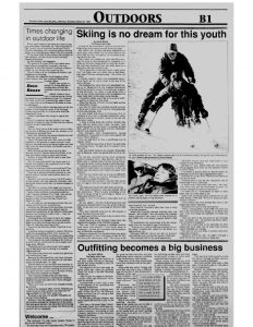 Newspaper clipping featuring Dream Adaptive