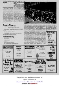 newspaper clipping from June 18, 1989