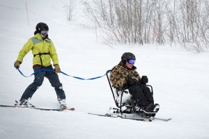Dream Volunteer and Adaptive Skiier