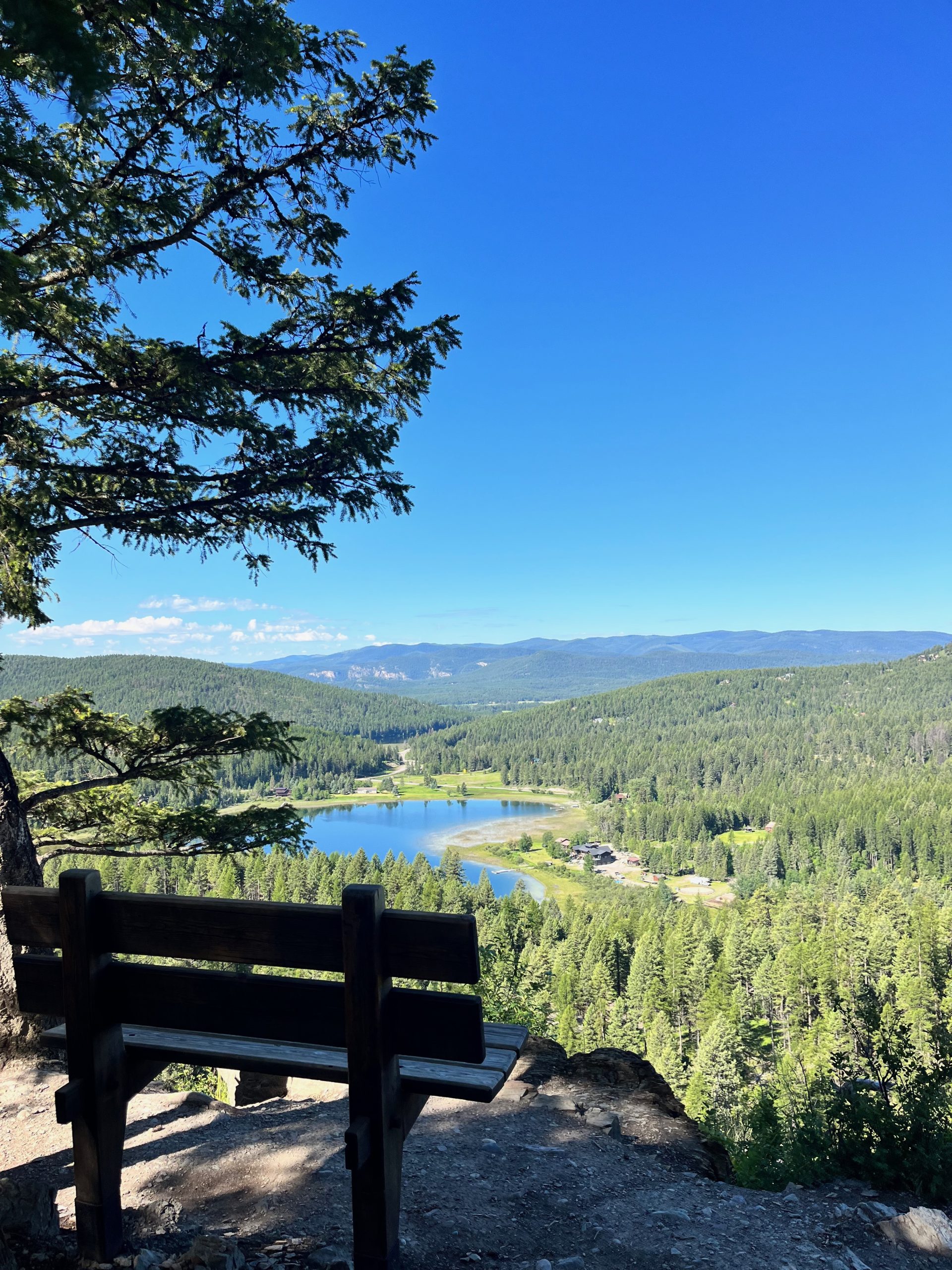Skyles overlook viewpoint with bench