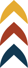 DREAM Arrows in Gold, Rust and Blue